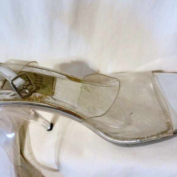 Wild Clear High High Heel Shoes 7 1/2 7.5 - Picture 2 of 3